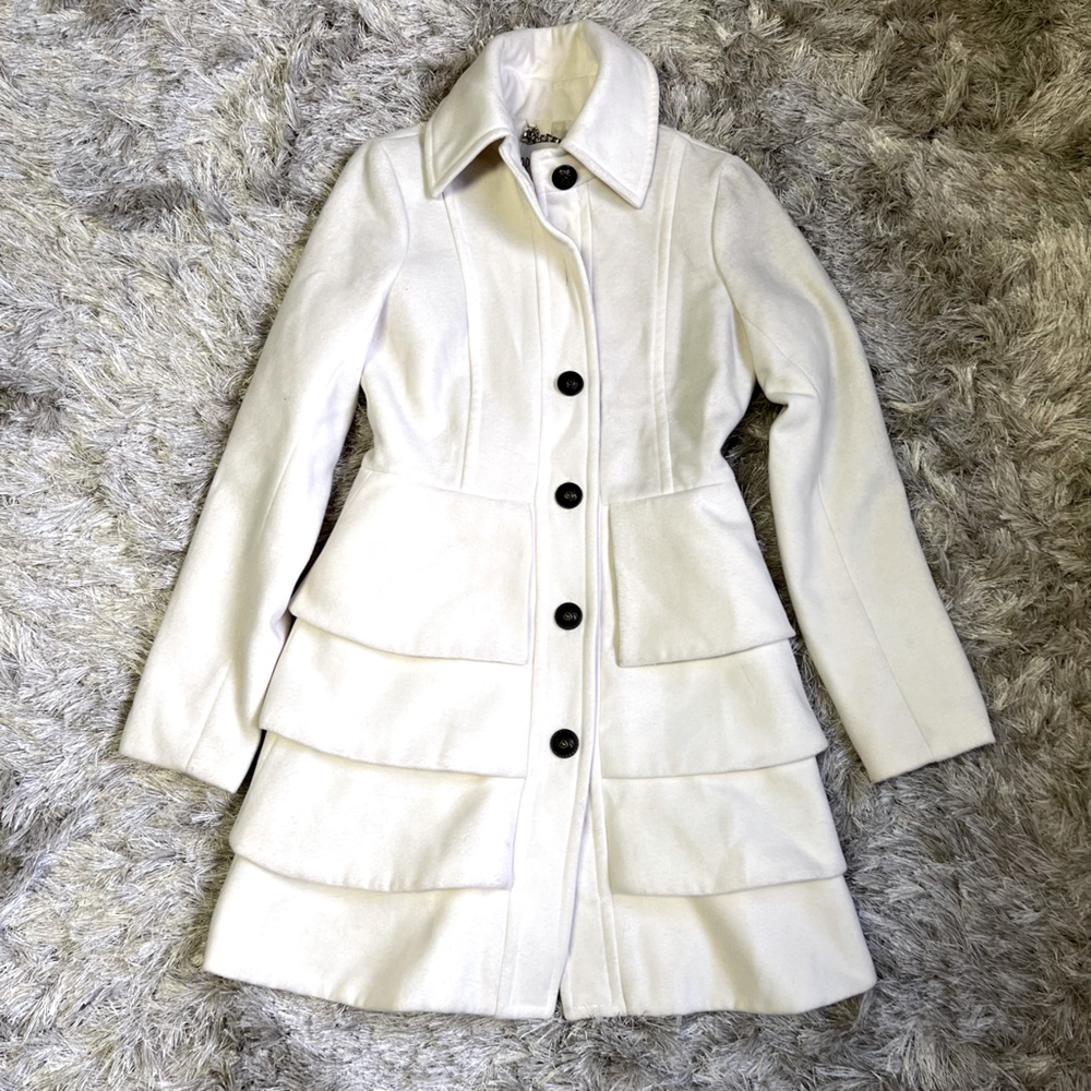 Cream pea coat